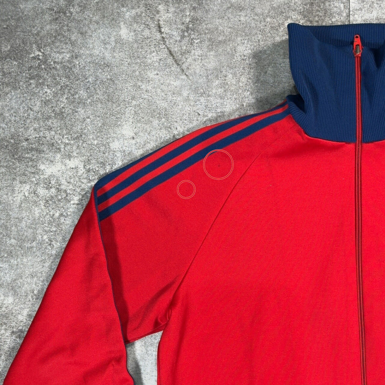 ADS- adidas 80s Descente Track Jacket Red Size 2