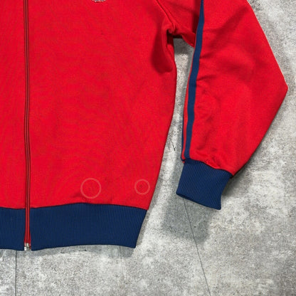 ADS- adidas 80s Descente Track Jacket Red Size 2