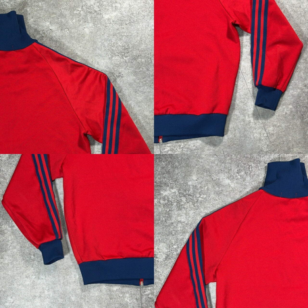 ADS- adidas 80s Descente Track Jacket Red Size 2