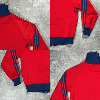 ADS- adidas 80s Descente Track Jacket Red Size 2