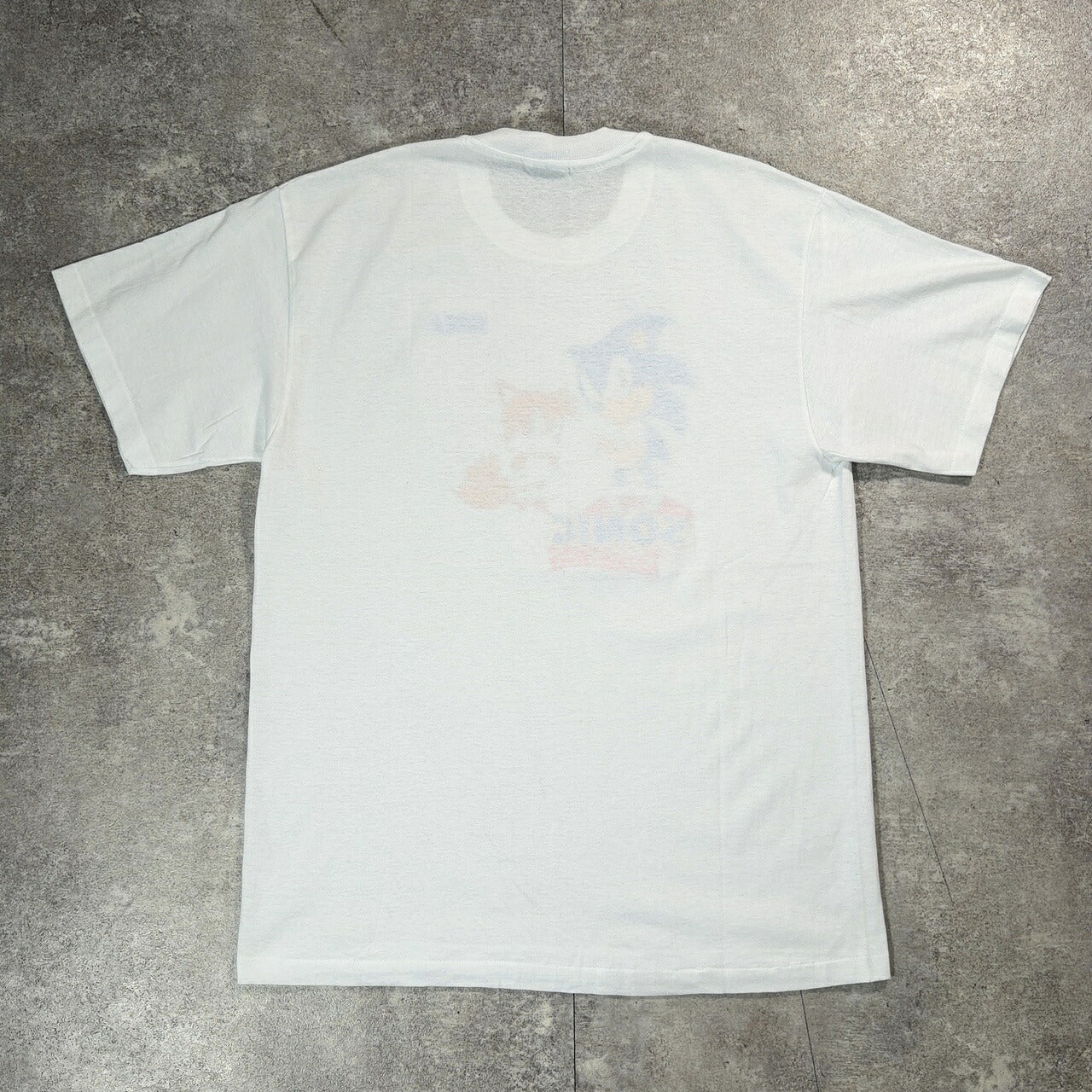 Hanes SEGA SONIC 90s Vintage Character T-Shirt White Size L