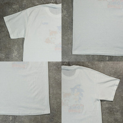 Hanes SEGA SONIC 90s Vintage Character T-Shirt White Size L