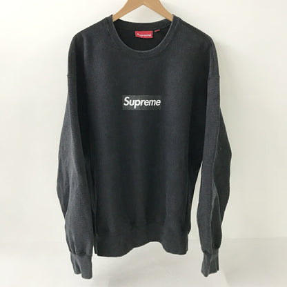 Supreme Washed Box Logo Crewneck Black Size L