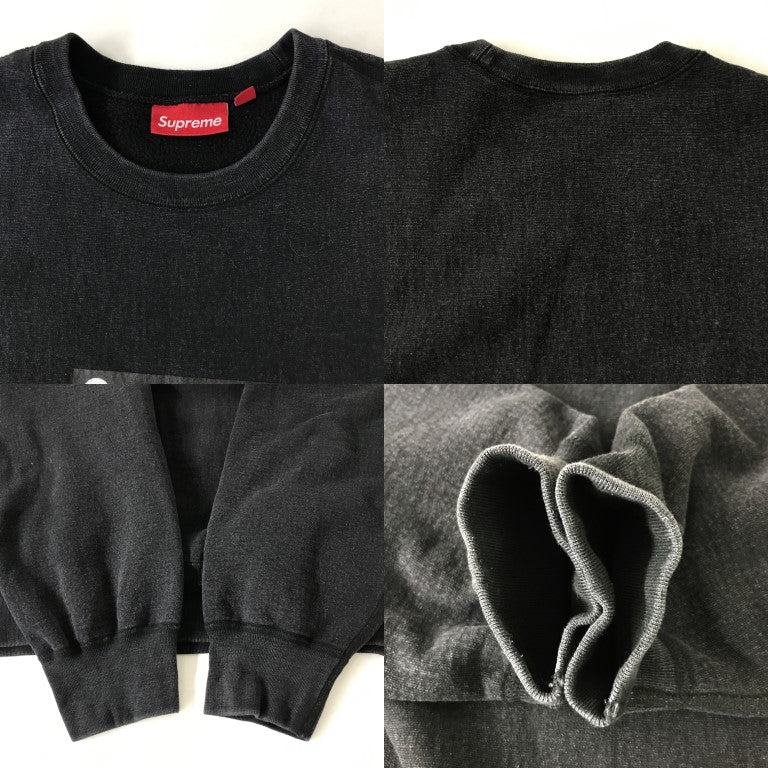Supreme Washed Box Logo Crewneck Black Size L