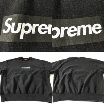Supreme Washed Box Logo Crewneck Black Size L