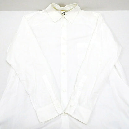 GroundY Cotton Asymmetric Long Sleeve Shirt White Size 3