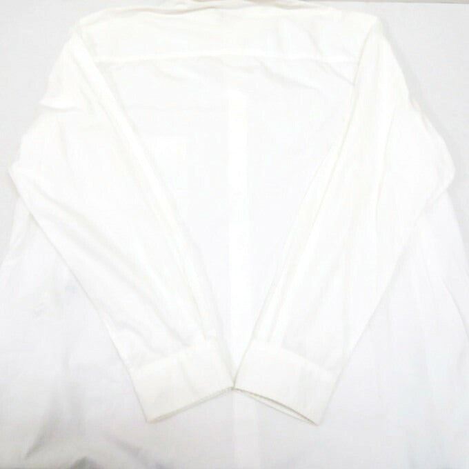 GroundY Cotton Asymmetric Long Sleeve Shirt White Size 3