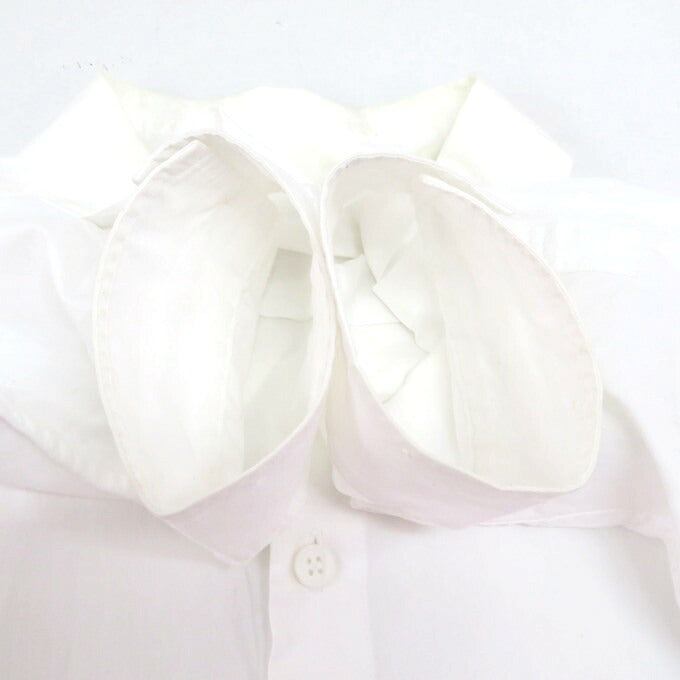 GroundY Cotton Asymmetric Long Sleeve Shirt White Size 3