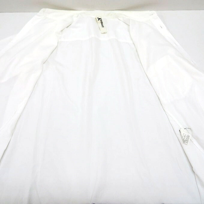 GroundY Cotton Asymmetric Long Sleeve Shirt White Size 3