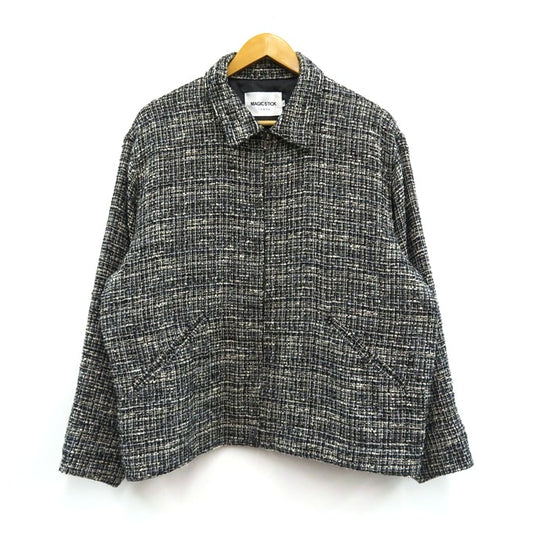 MAGIC STICK Lux Detroit Tweed Jacket Black Size L