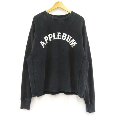 APPLEBUM "Old Baseball" Arch Logo Crewneck Black Size L