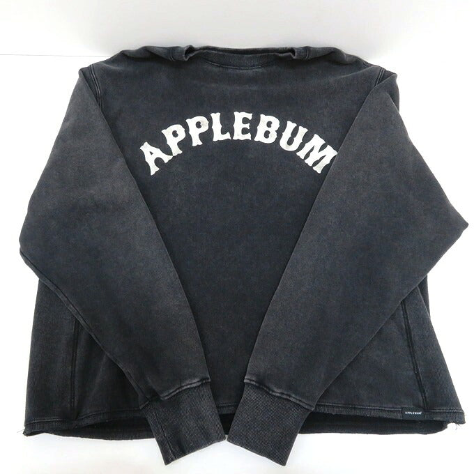 APPLEBUM "Old Baseball" Arch Logo Crewneck Black Size L