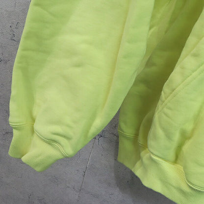 BALENCIAGA 20AW CREW Logo Pullover Hoodie Yellow Size XS