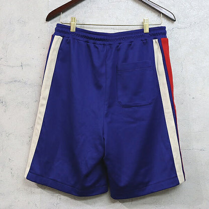 GUCCI Tiger Jersey Shorts Blue Size S