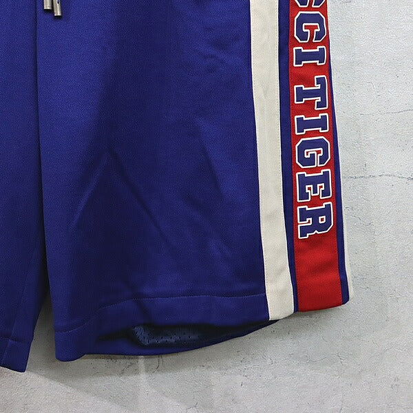 GUCCI Tiger Jersey Shorts Blue Size S