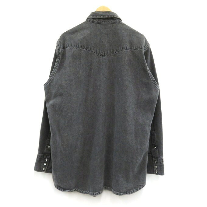 Carhartt Denim Western Shirt Black Size XL