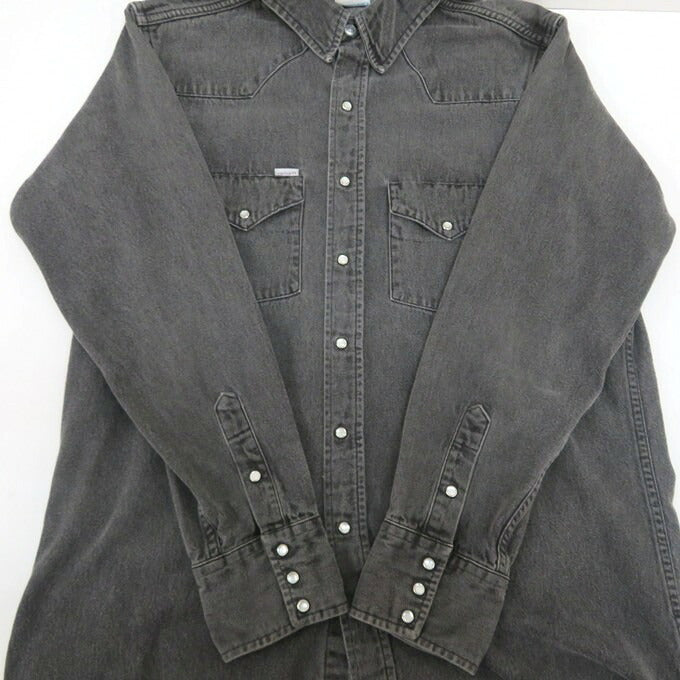 Carhartt Denim Western Shirt Black Size XL