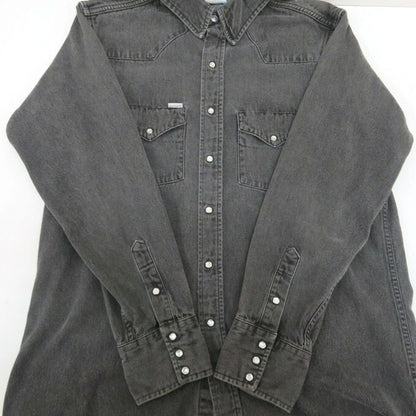 Carhartt Denim Western Shirt Black Size XL