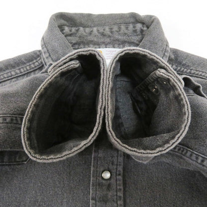 Carhartt Denim Western Shirt Black Size XL
