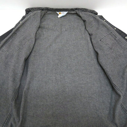 Carhartt Denim Western Shirt Black Size XL
