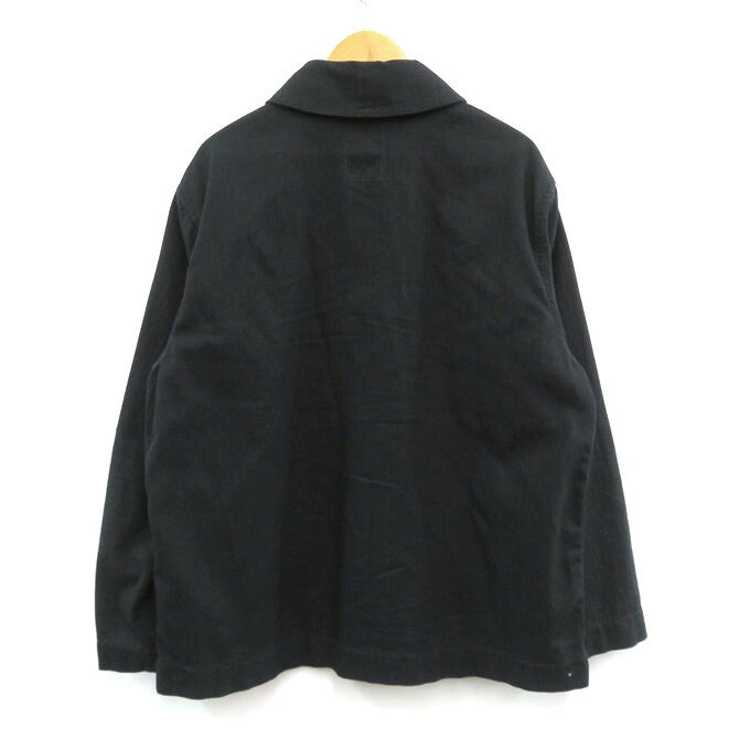 FULLCOUNT USN Shawl Collar Black Denim Jacket Size 40