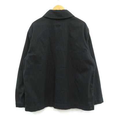 FULLCOUNT USN Shawl Collar Black Denim Jacket Size 40