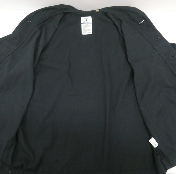 FULLCOUNT USN Shawl Collar Black Denim Jacket Size 40