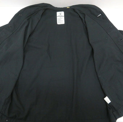 FULLCOUNT USN Shawl Collar Black Denim Jacket Size 40