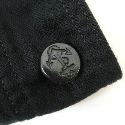 FULLCOUNT USN Shawl Collar Black Denim Jacket Size 40