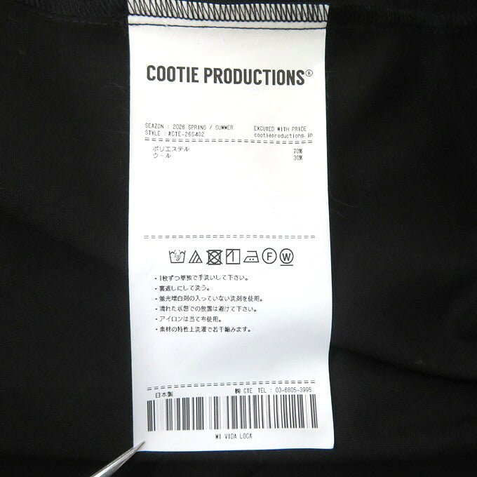 COOTIE PRODUCTIONS 26SS T/W S/S Scout Shirt Black Size S