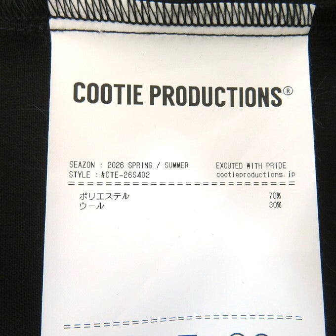 COOTIE PRODUCTIONS 26SS T/W S/S Scout Shirt Black Size S