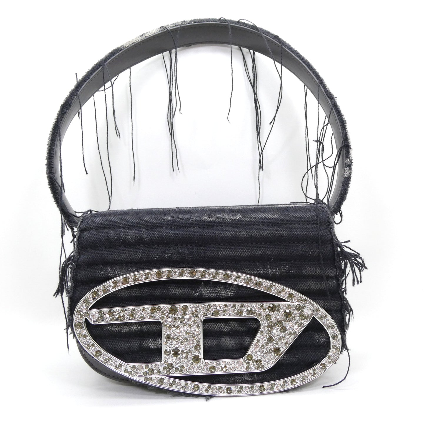 DIESEL 1DR-Iconic Distressed Leather Bag Black Size ONE SIZE