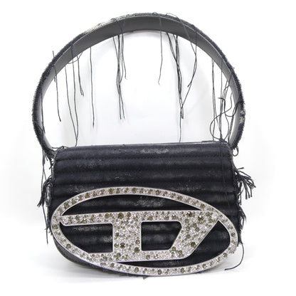 DIESEL 1DR-Iconic Distressed Leather Bag Black Size ONE SIZE