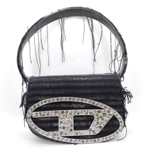 DIESEL 1DR-Iconic Distressed Leather Bag Black Size ONE SIZE