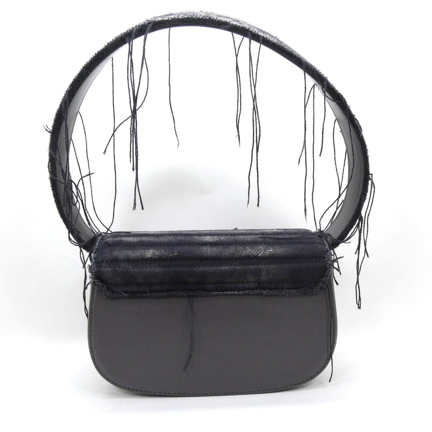 DIESEL 1DR-Iconic Distressed Leather Bag Black Size ONE SIZE