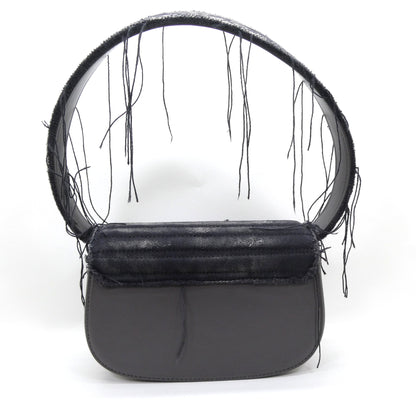 DIESEL 1DR-Iconic Distressed Leather Bag Black Size ONE SIZE