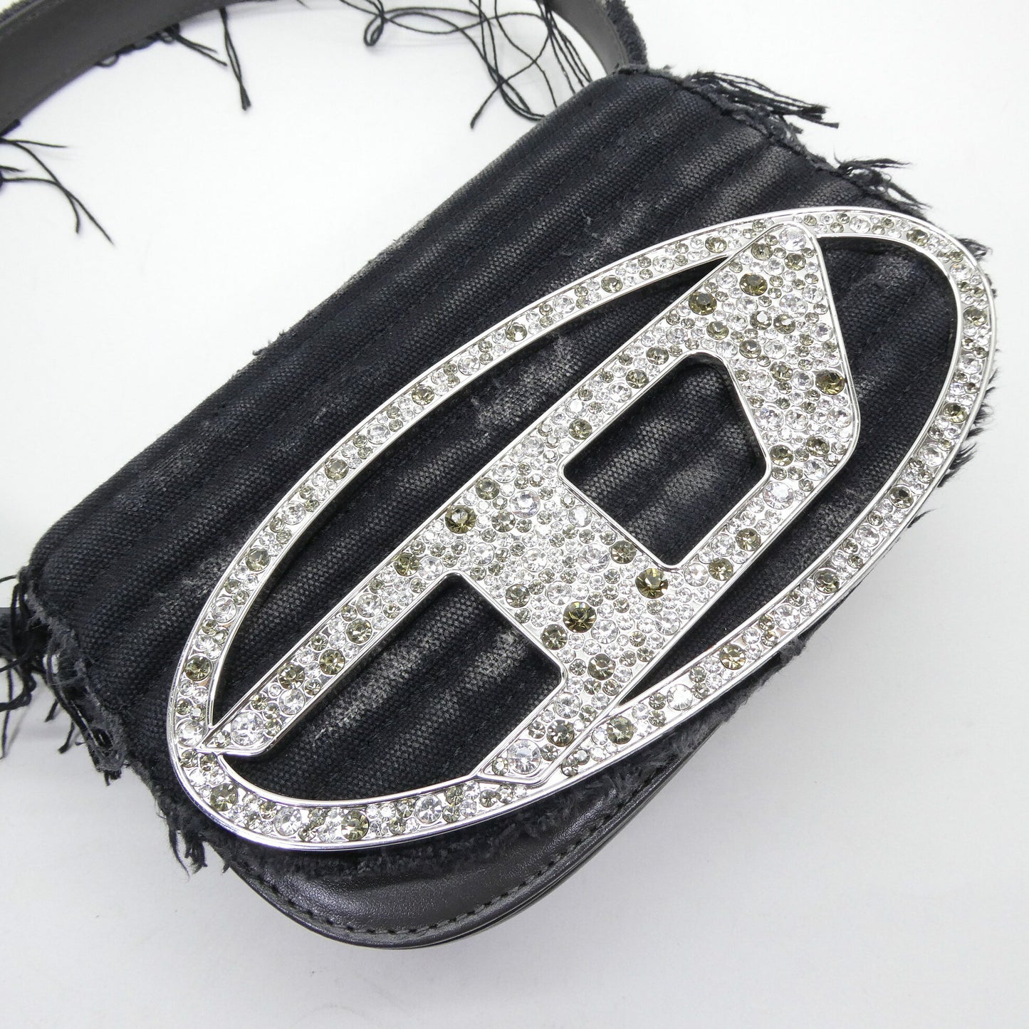 DIESEL 1DR-Iconic Distressed Leather Bag Black Size ONE SIZE