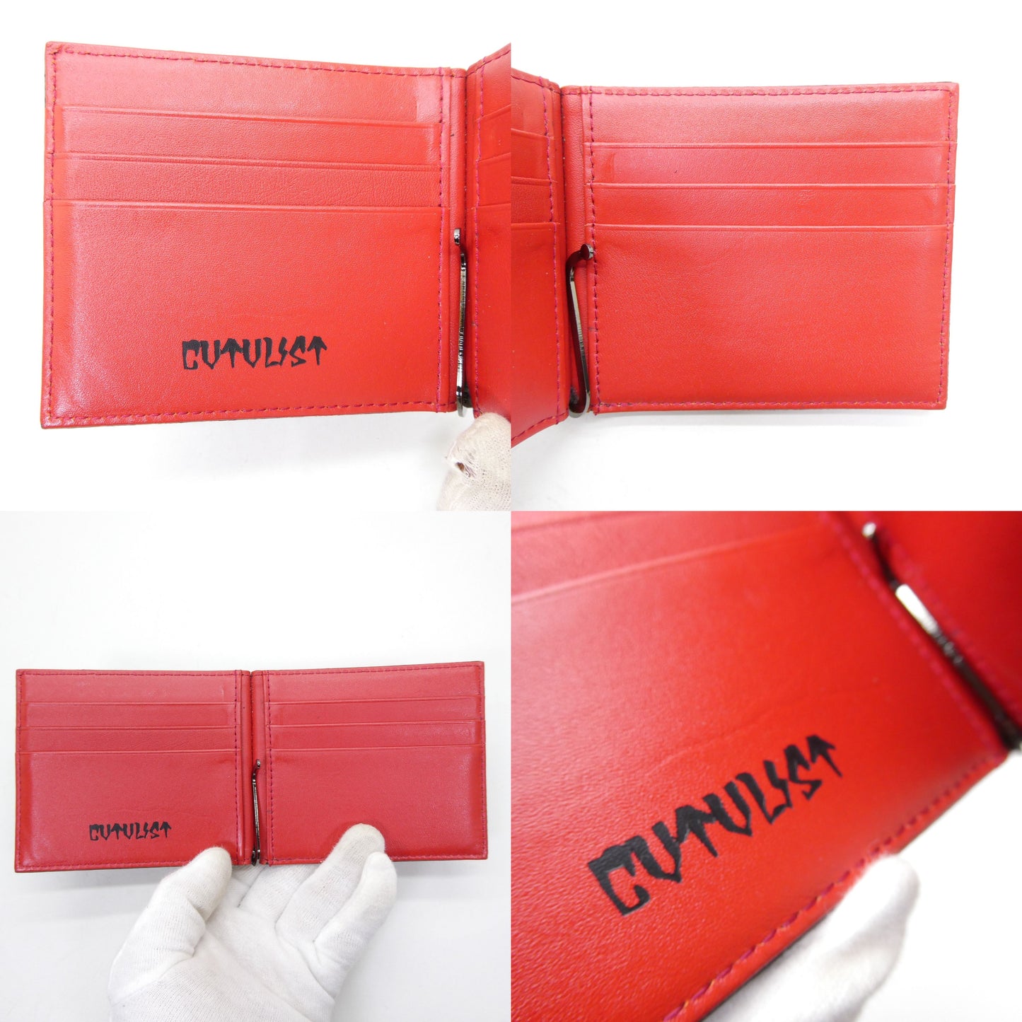 CVTVLIST Bifold Money Clip Wallet Black Red Size ONE SIZE