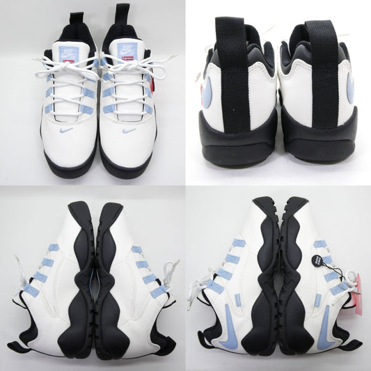 Supreme x Nike SB Darwin Low Sail Border Blue Sneakers