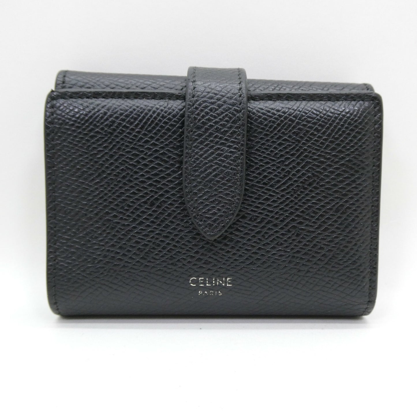 CELINE Grained Calfskin Fine Tri-fold Wallet Size ONE SIZE