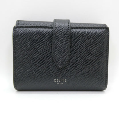 CELINE Grained Calfskin Fine Tri-fold Wallet Size ONE SIZE