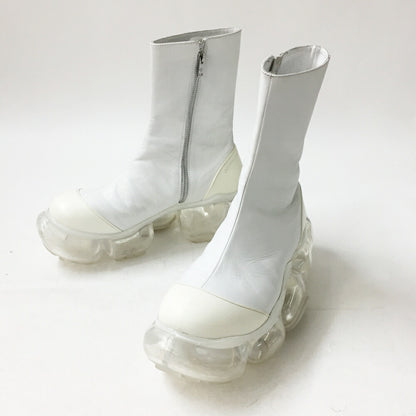 grounds MOOPIE Side Zip Boots White Size 27cm