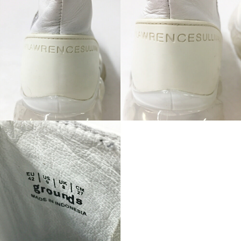 grounds MOOPIE Side Zip Boots White Size 27cm