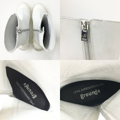 grounds MOOPIE Side Zip Boots White Size 27cm