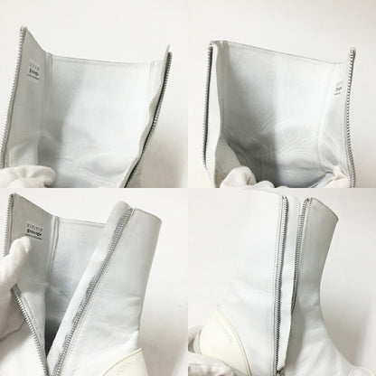 grounds MOOPIE Side Zip Boots White Size 27cm