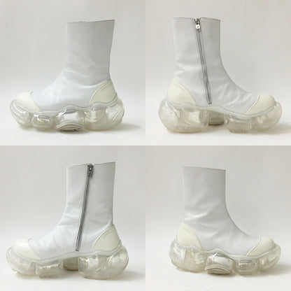 grounds MOOPIE Side Zip Boots White Size 27cm