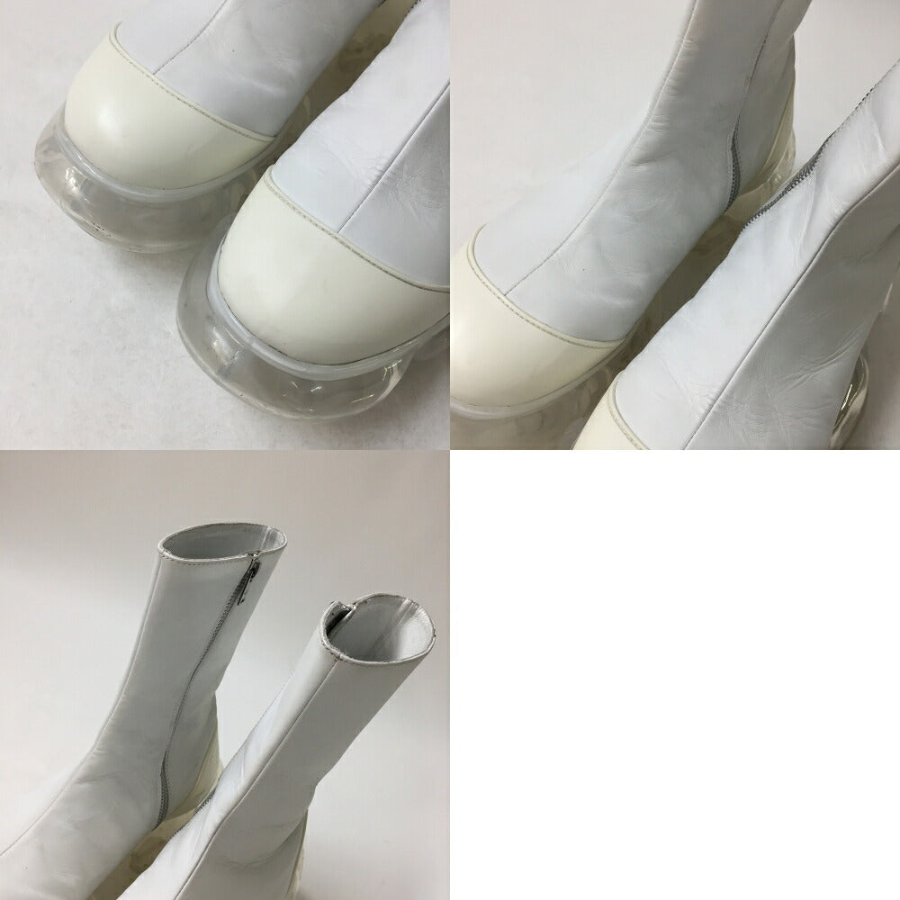 grounds MOOPIE Side Zip Boots White Size 27cm