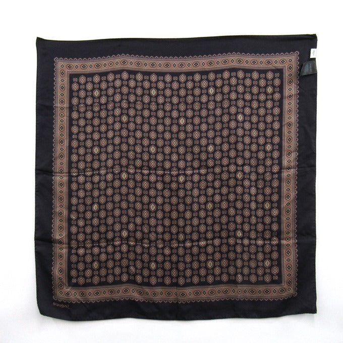 SAINT LAURENT Medallion Silk Twill Scarf Size ONE SIZE