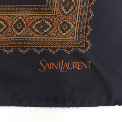 SAINT LAURENT Medallion Silk Twill Scarf Size ONE SIZE