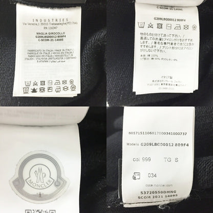 MONCLER GENIUS PALM ANGELS Crewneck Sweatshirt Black Size S